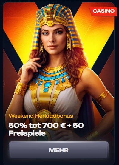 X3Bet Weekend Reload met 50% tot €700 en 50 gratis spins